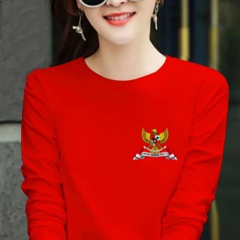 Atasan Sweater Pria/Wanita Garuda NKRI logo samping
