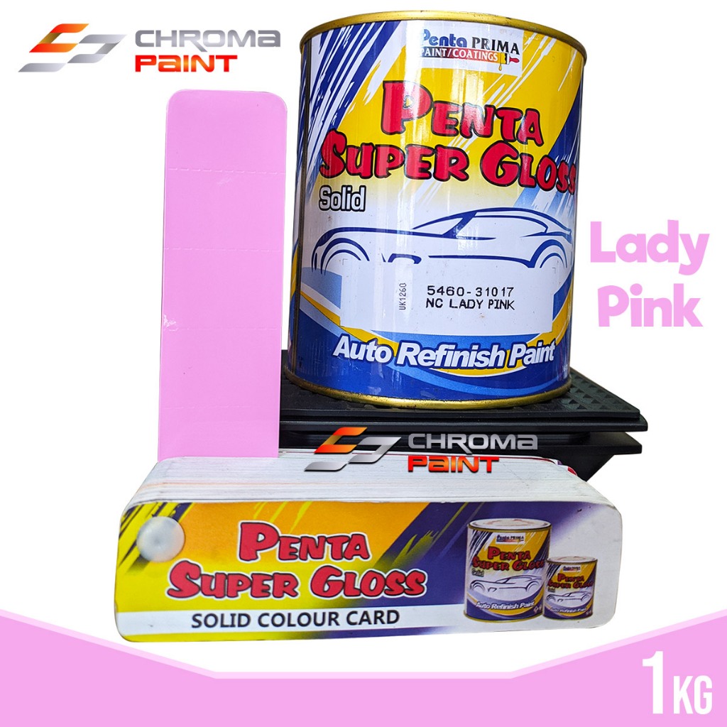 Cat Penta Super Gloss NC Lady Pink - Merah Muda - Cat Duco Mobil, Motor, dan Sepeda