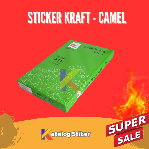 

Sticker Kraft CAMEL Sticker KRAFT Laser A3+ Sticker Coklat