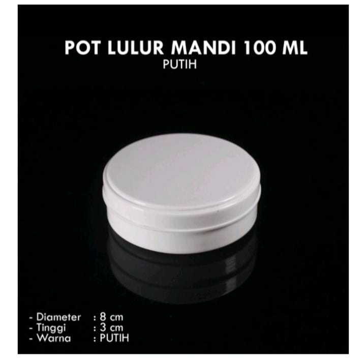 Pot Cream 100ml Pot Jar 100ml ISI 12PCS Pomade 100ml