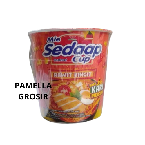 

MIE SEDAAP CUP RAWIT BINGIT RASA KARI MERCON 79 GR