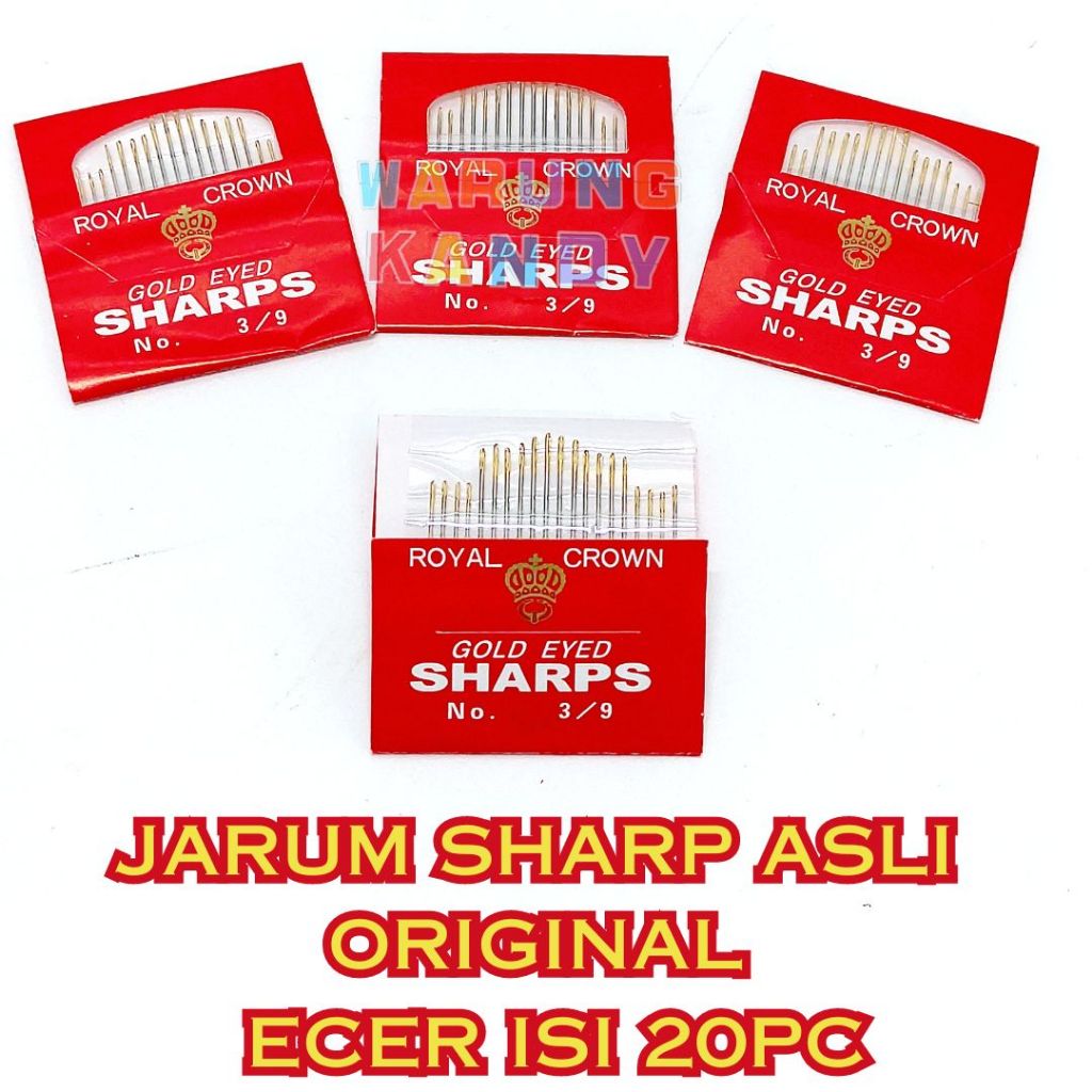 Jarum Jahit Tangan Sharp Original ECER