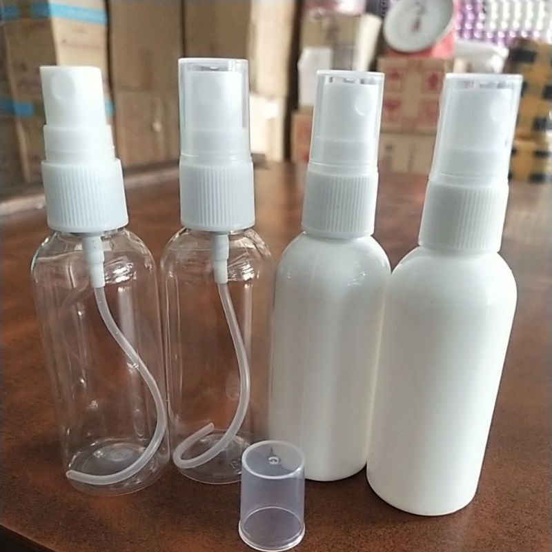 [ 40 PCS ] BOTOL TONER 60 ML TUTUP SPRAY / BOTOL TONER 60 ML PUTIH SUSU SPRAY / BOTOL TONER  60 ML B