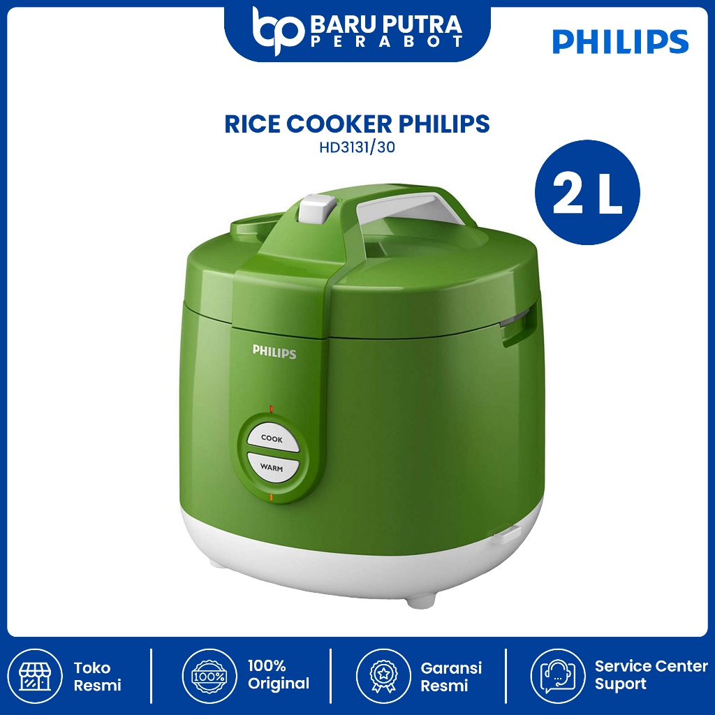 PHILIPS Rice Cooker HD 3131 Magic Com HD3131 Original - New - Merah