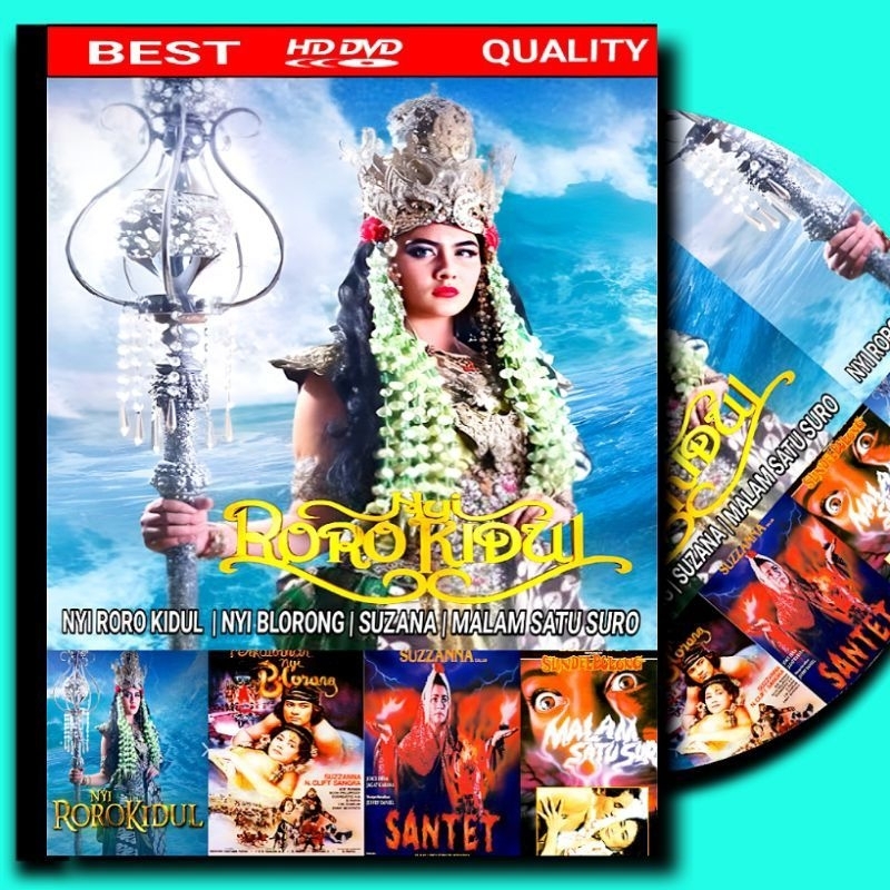 KASET KOLEKSI 4 FILM NYI RORO KIDUL RATU PANTAI SELATAN-KASET FILM SUZZANA-KASET FILM SUZANA-FILM SU