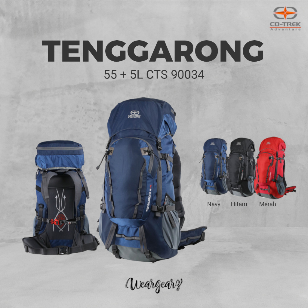 Weargearz | Tas Gunung Co-Trek Carrier Tenggarong 55+5L
