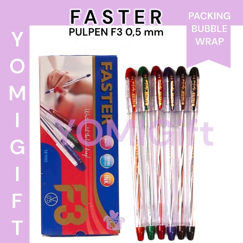 

[ECER] BULPEN / BALLPEN / PULPEN FASTER F3 0,5 mm