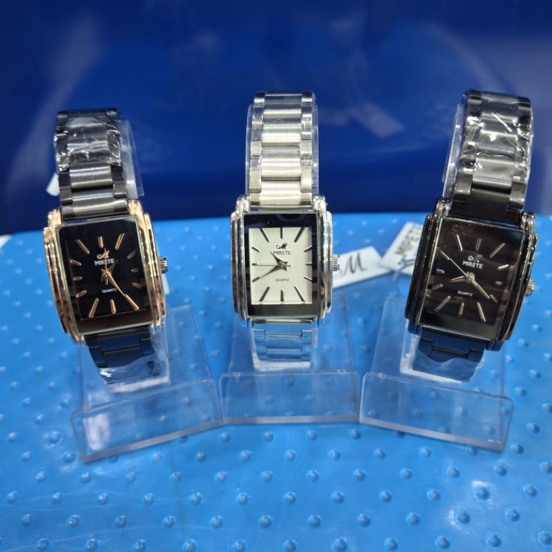 Jam Tangan Rantai Wanita Mirete Kotak