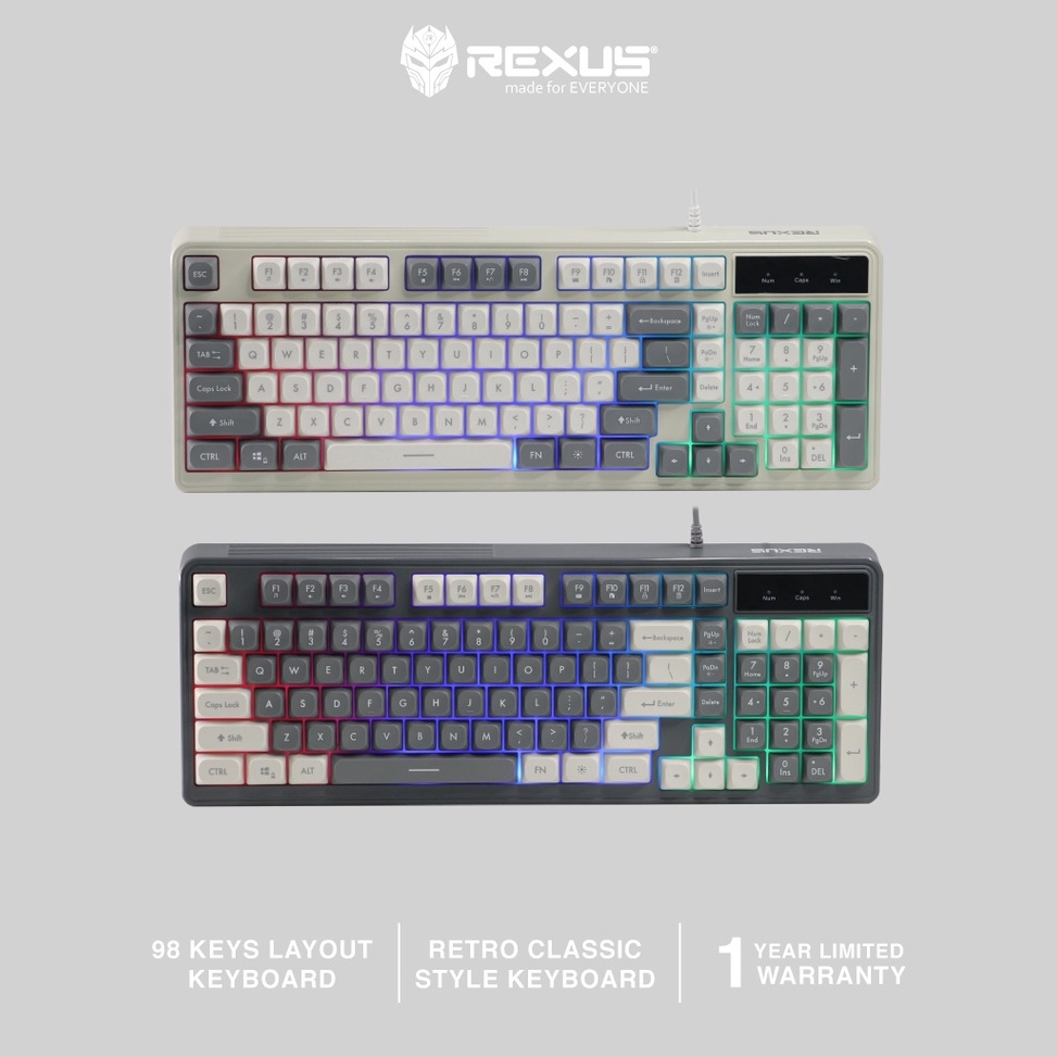 Rexus Keyboard Gaming Battlefire K98M t C7V9