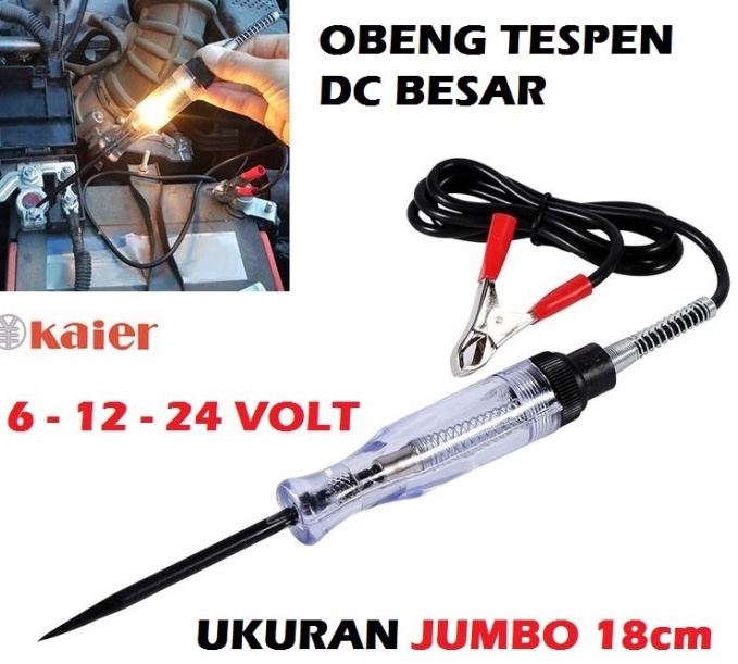 Langsung Beliii Obeng Tespen DC Digital Tester Mobil Motor Test Pen arus listrik dc  TESPEN DC BESAR