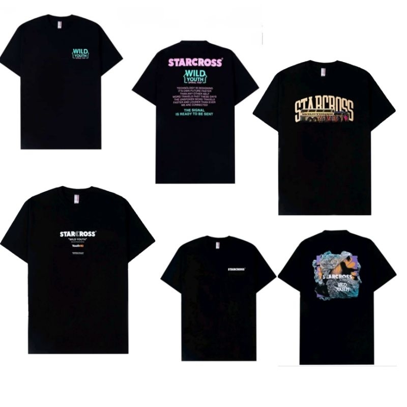 kaos pria starcross hitam