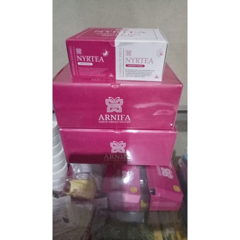 sunscreen dan night cream NYRTEA ORIGINAL