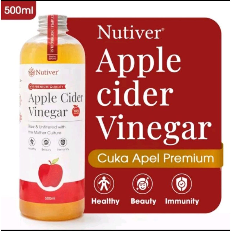 

CUKA APEL ORGANIK WITH THE MOTHER NUTIVER 500 ML