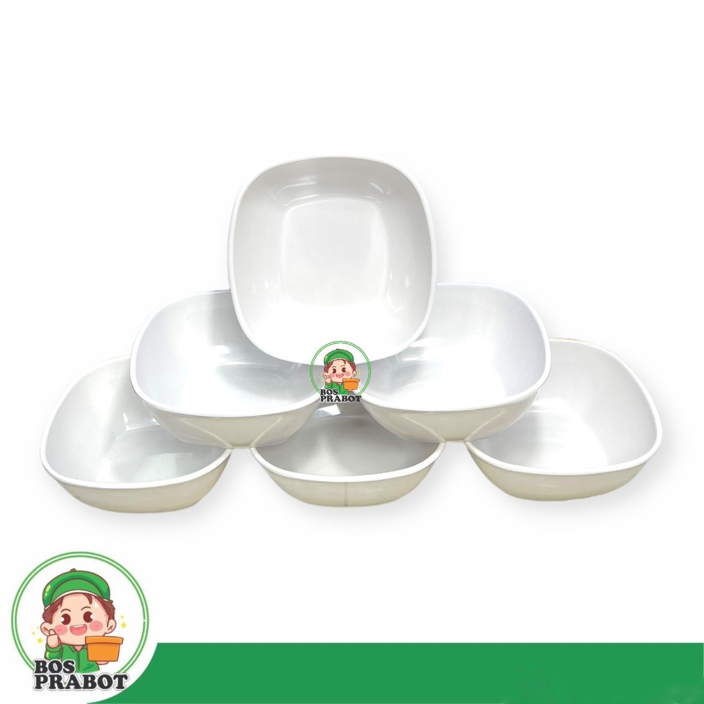 MANGKOK MELAMIN SEGI / MANGKOK BAKSO MELAMIN KOTAK / MANGKOK MIE AYAM MELAMIN TEBAL