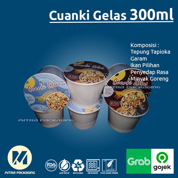 

Cuanki Instan komplit Cuanki Gelas 300ML - 24PCS