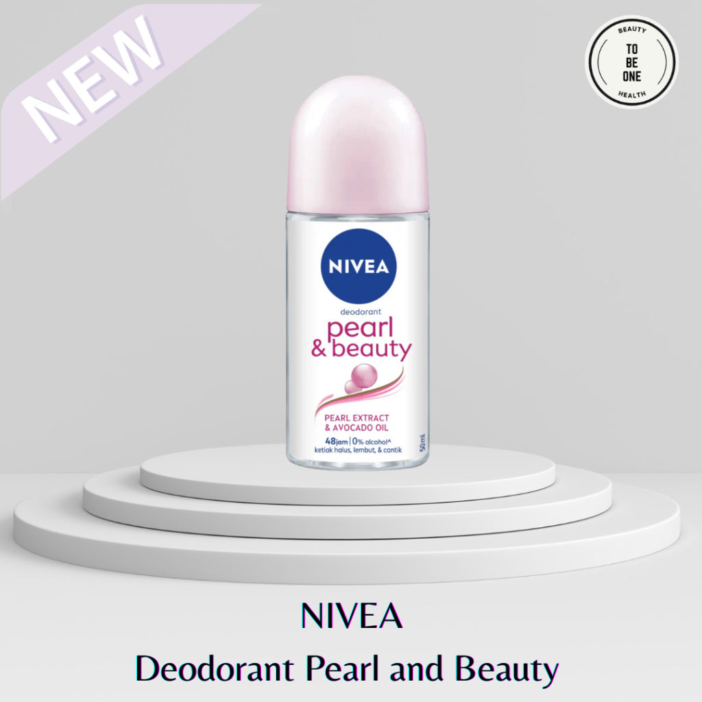 NIVEA Deodorant Roll On Pearl and Beauty 50 ml Deodoran Anti Bau Badan Anti Baju Kuning