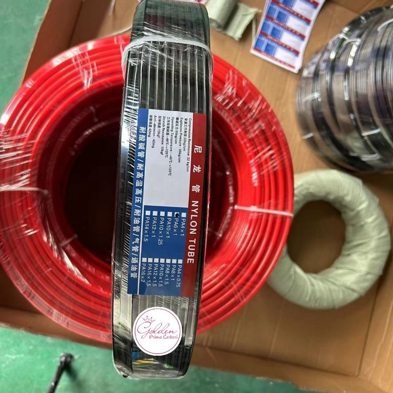 SELANG NYLON TUBE/ NYLON PNEUMATIC/ SELANG SPEED/ SELANG ANGIN WARNA HITAM @1meter