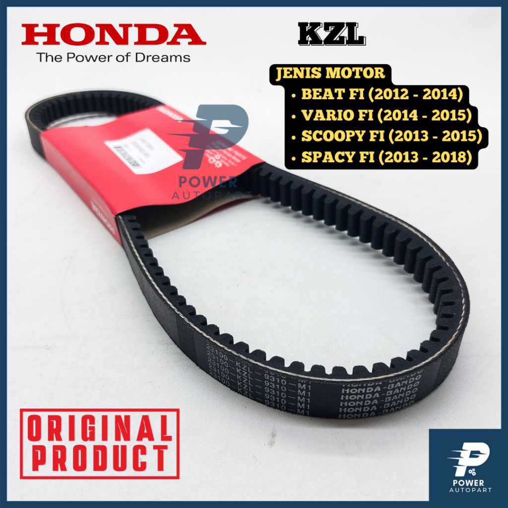 VANBELT V-BELT ORIGINAL KZL HONDA BEAT FI, VARIO FI, SCOOPY FI, SPACY FI KUALITAS TERBAIK - KZL