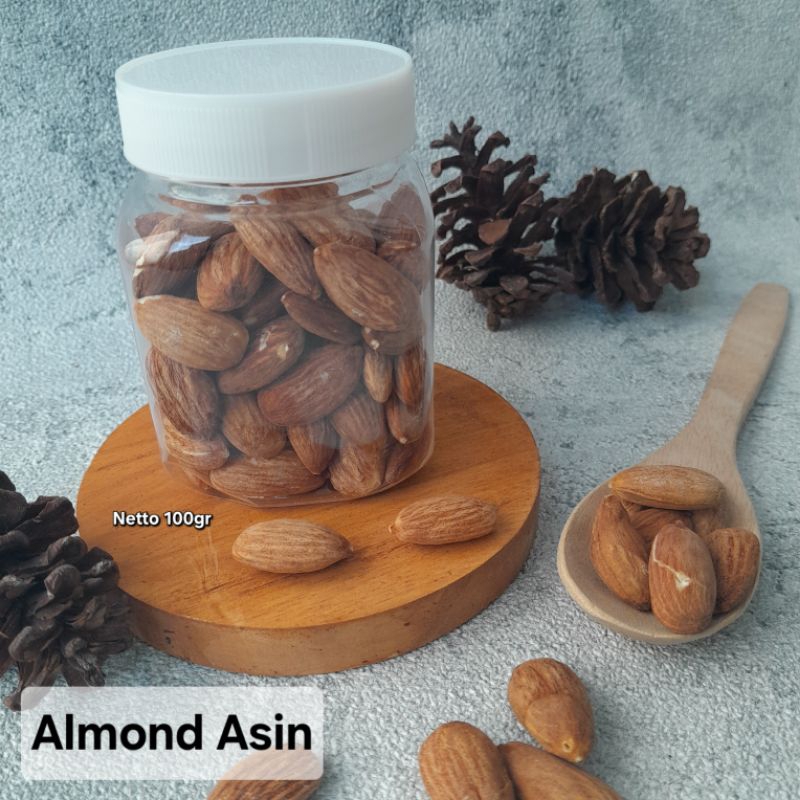 

Almond Asin/Kacang Almond/Almond Pangngang/Almond oven/Cemilan Sehat