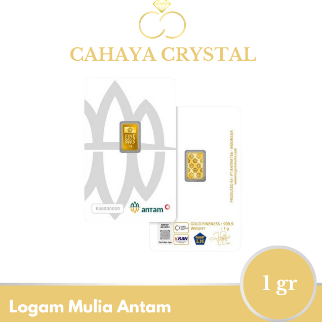 Logam Mulia Emas Antam 1 gram Press Certieye LM 24k 9999%