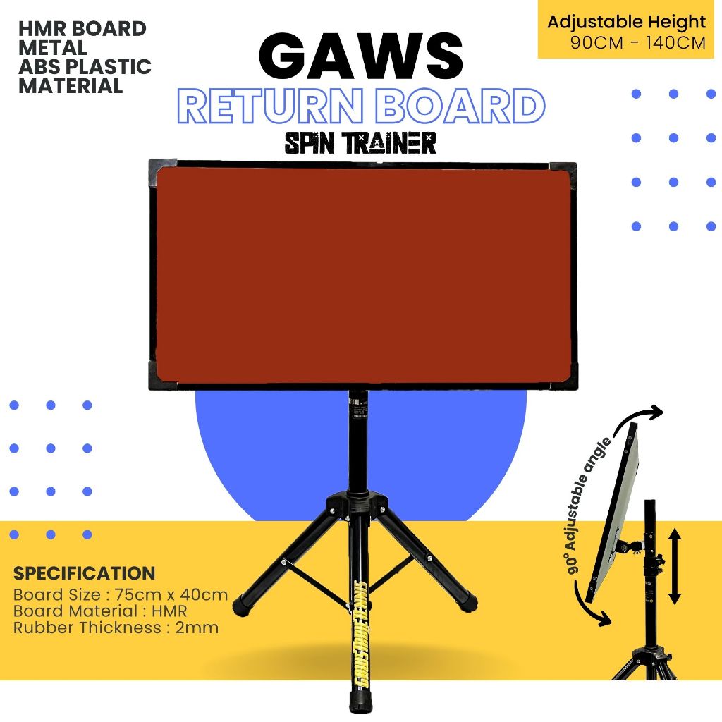 Return Board Spin Trainer Rebound Papan Pantul latihan Tenis meja Pingpong Gaws Asia