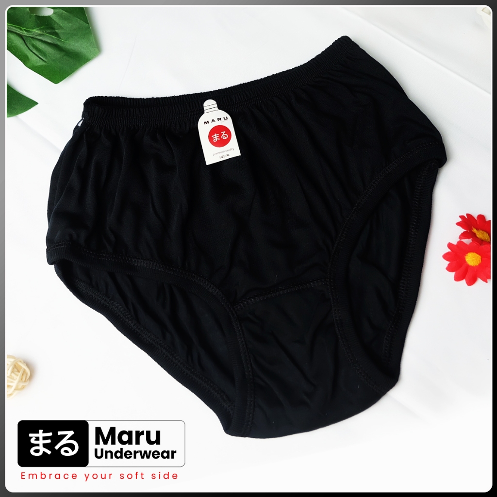 6 PCS & 12 PCS CELANA DALAM WANITA JUMBO HALUS WARNA SOLID DAN WARNA HITAM