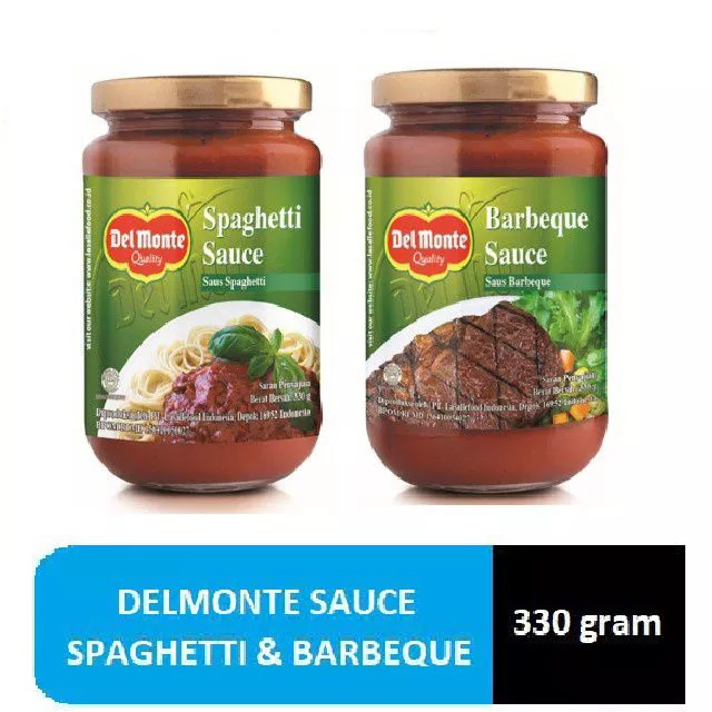 

Delmonte spaghetti sauce / sauce bbq 330 gram