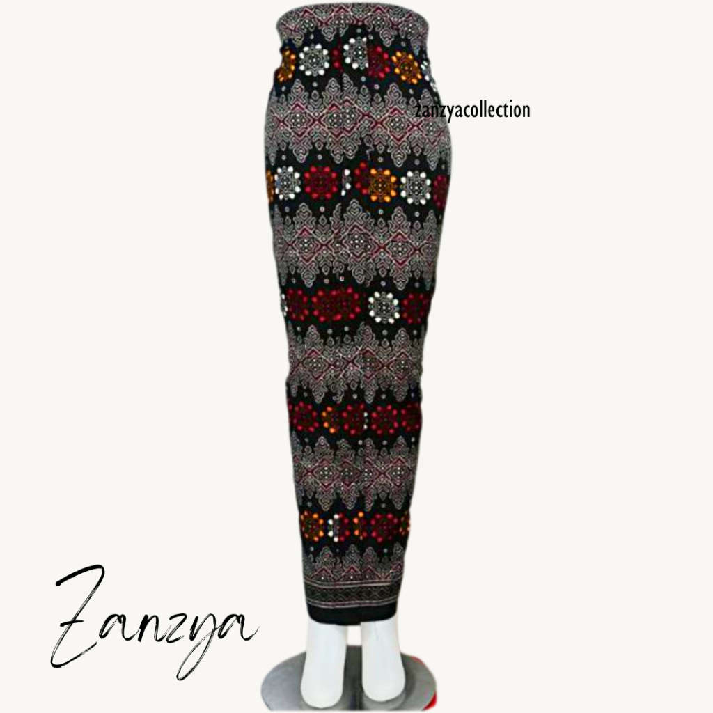 BAWAHAN ROK SPAN PANJANG WIRU WIRON Batik Silk All Size Fit XL