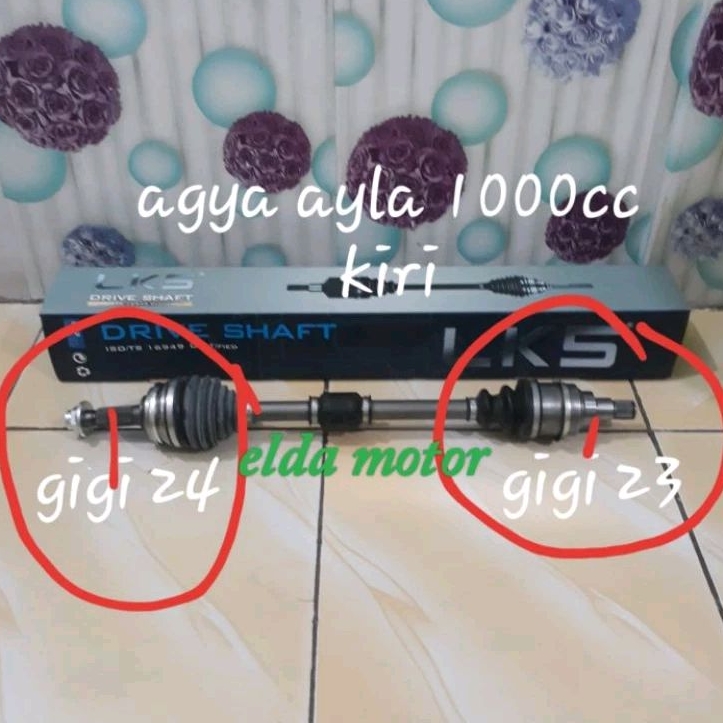 Drive Shaft CV Joint Assy As Roda Komplit Agya Ayla Sebelah Kiri