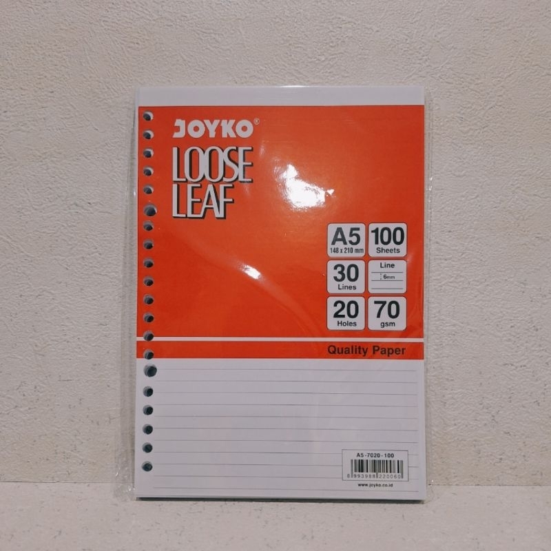 

loose leaf A5 isi 100 Joyko
