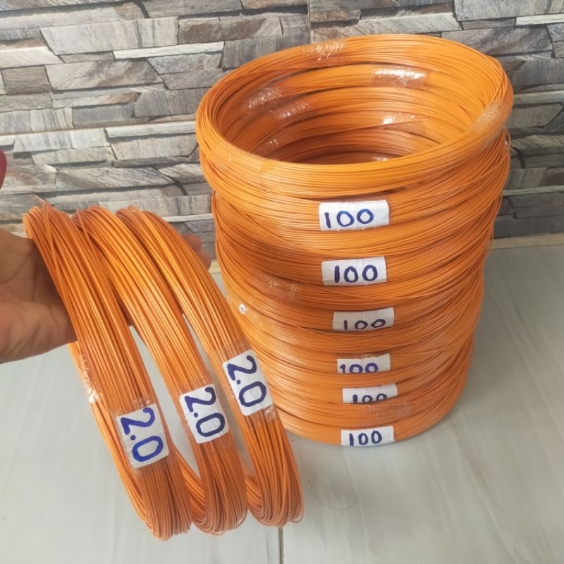 jeruji fiber 2 mm oren panjang 100 meter