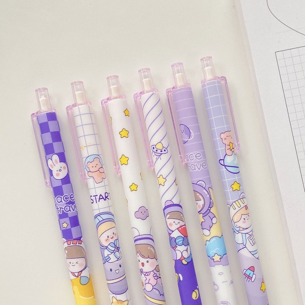 

Pulpen Gel Motif Karakter Pulpen Pelajar Dan Kantor Pena Lucu Purple Series Kawaii Gel Ink Pen