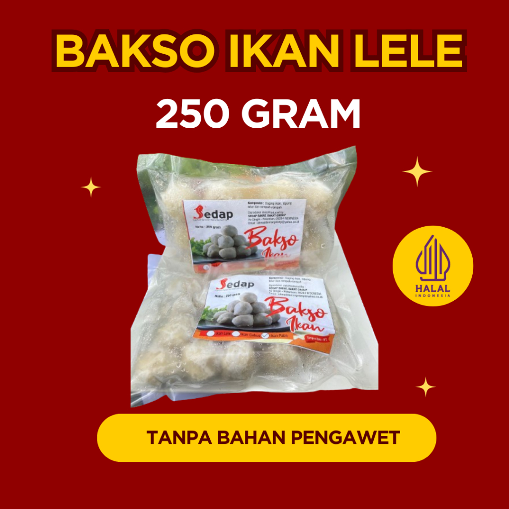 

BAKSO IKAN LELE SEDAP BAKAT 250 GRAM