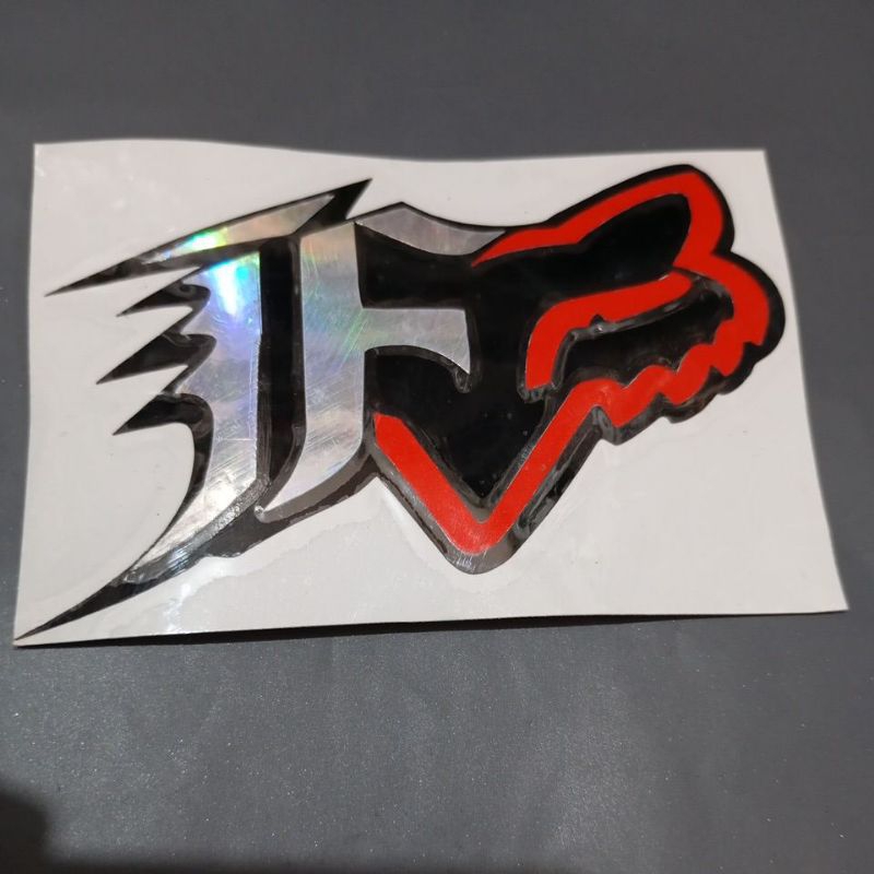 

stiker gambar fox hologram