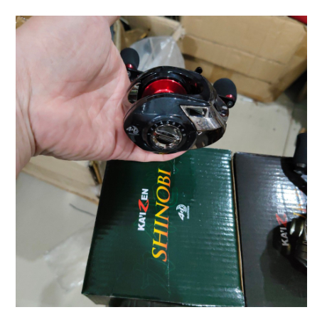 Gulungan Senar Pancing Rel Rell BC Kaizen Shinobi Reel Baitcasting Left