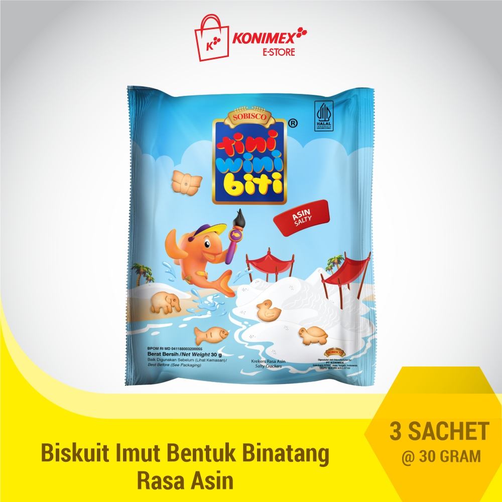 

Tini Wini Biti biskuit anak Asin 30 g 3 sachet - biskuit bentuk binatang