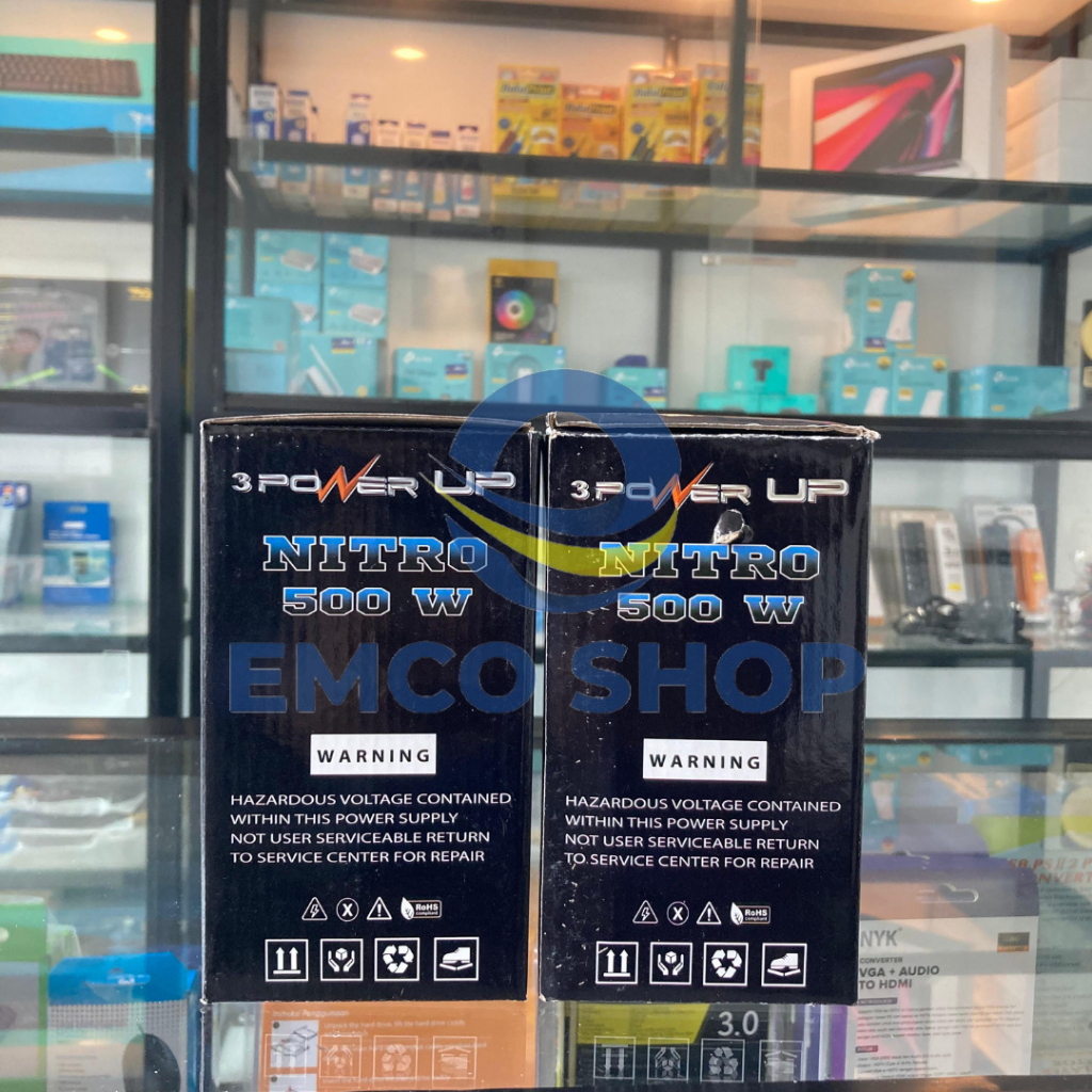 Power Supply 500 WATT Power Up NERO 225 Power Supply PC