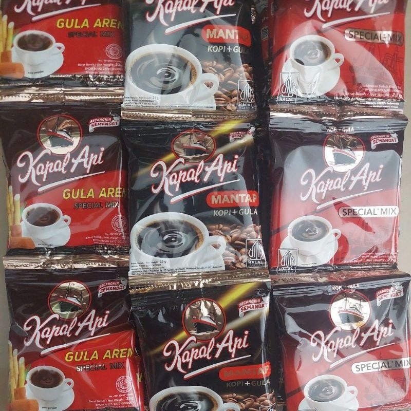 

Kapal Api Renceng isi 10x23gr Kopi Kapal Api Spesial Mix Mantap Gula Aren