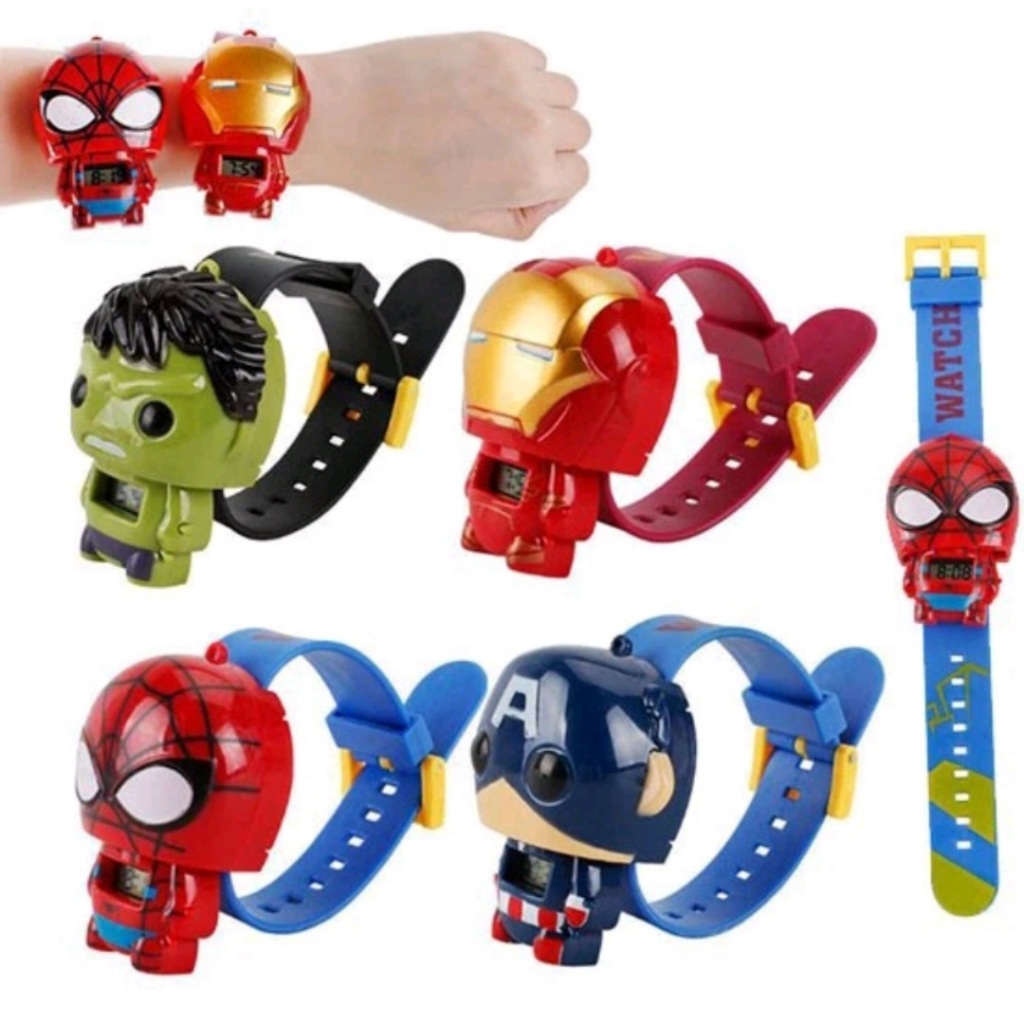 Jam Tangan Anak Karakter Jam Tangan Digital Flip Flop Jam Tangan 3D