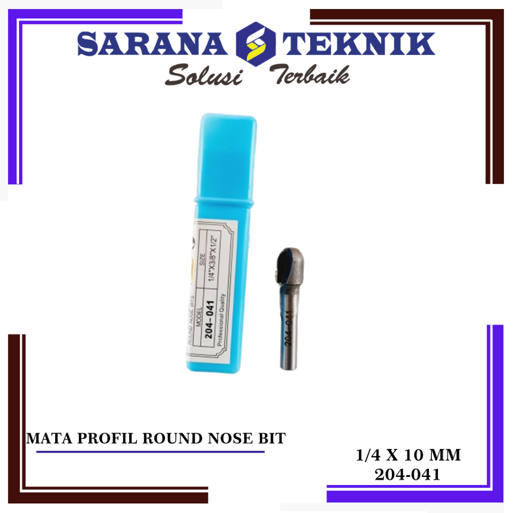 Mata Router / Profil Round Nose bit 10 mm Benz 204-041