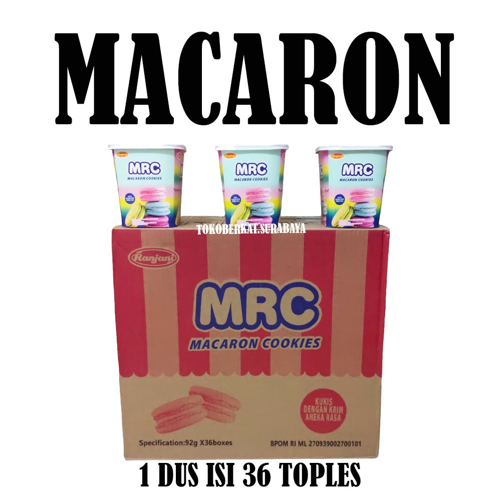 

RANJANI MRC MACARON COOKIES DUS ISI 36 TOPLES