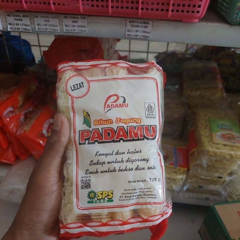 

Bihun Jagung Padamu 320gr/60gr Padamu Besar Padamu Kecil