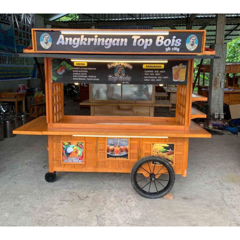 Gerobak angkringan jepang / Gerobak wonton takoyaki dimsum pempek