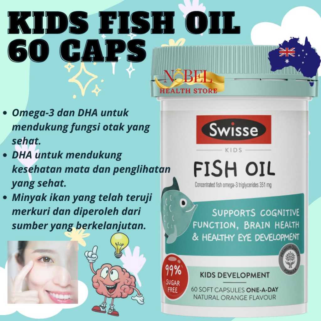 swisse kids fish oil 60 capsules
