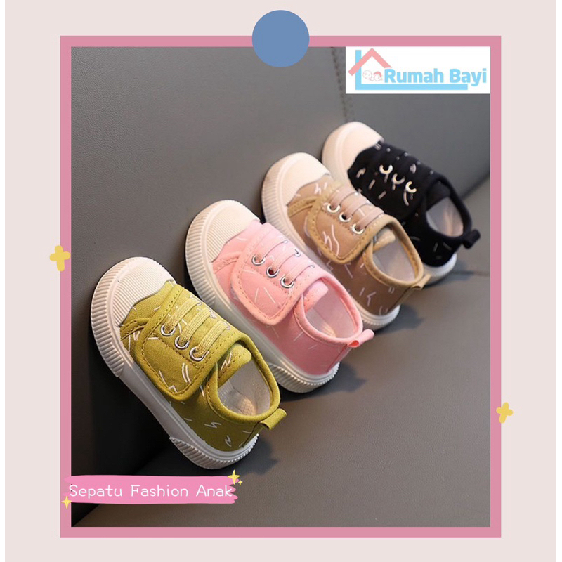 3-6 tahun Ukuran 23-28 anak-anak lembut bawah ringan sepatu kanvas sepatu datar