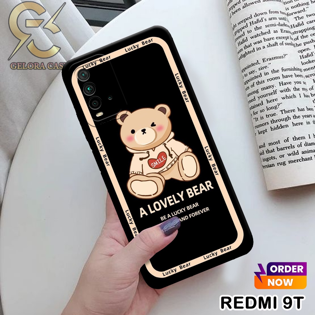 Case Xiaomi Redmi 9T - geloracase - Casing Redmi 9T - Motif case bear - Xiaomi - Softcase Redmi 9T P