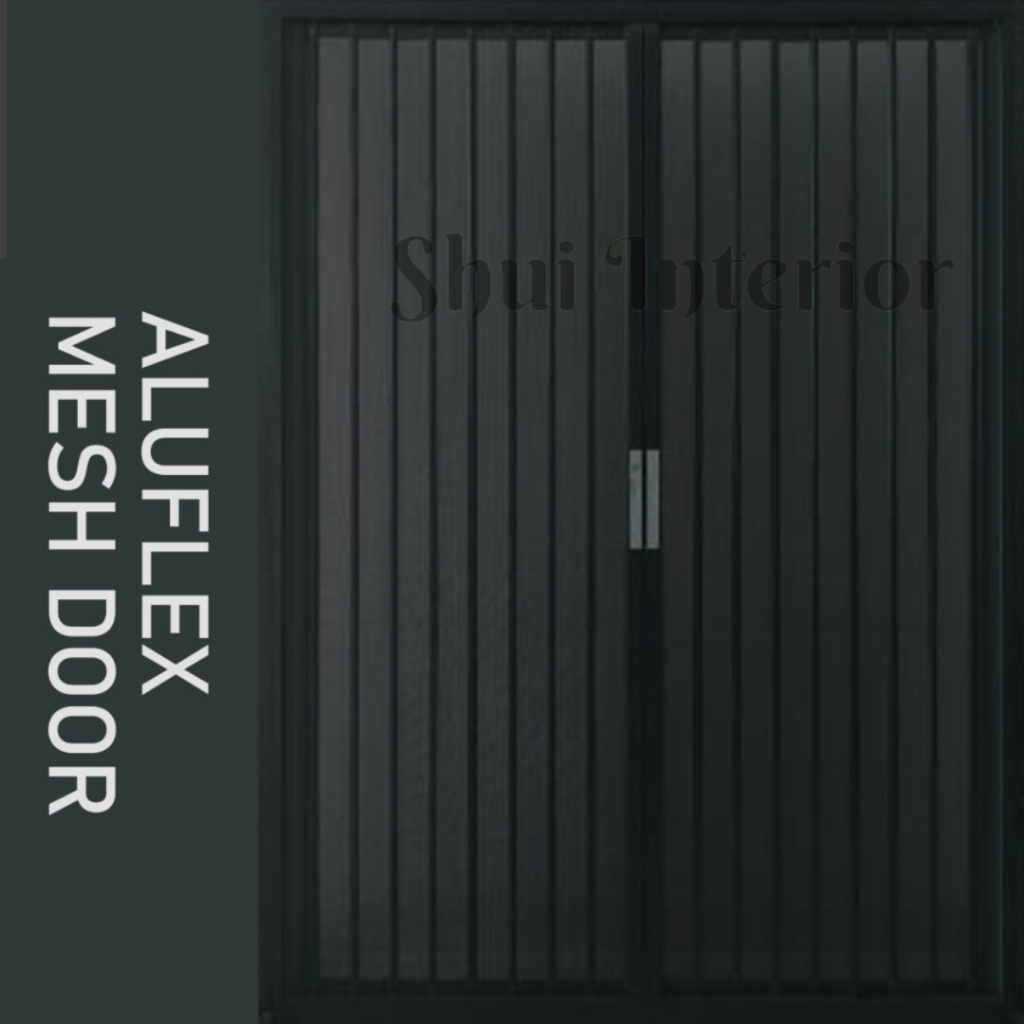 AluFlex Mesh Door Pintu Alumunium Anti Nyamuk / Pintu Lipat Kasa Nyamuk