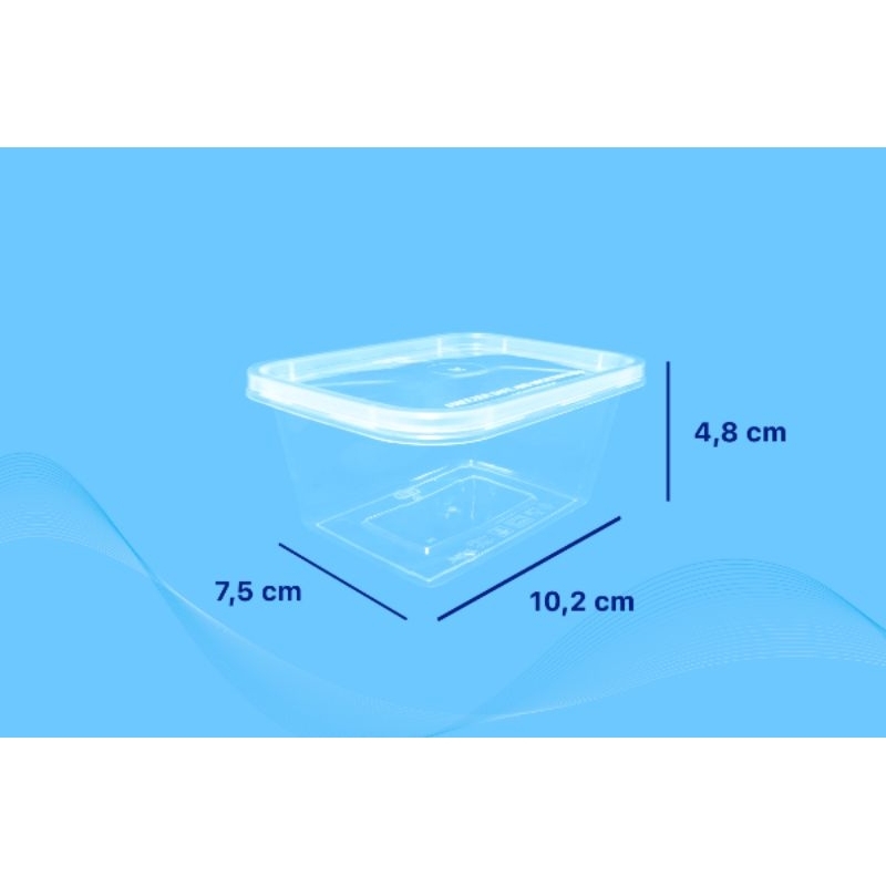 KLIR Thinwall Persegi Panjang 250, 500, 650, 750, 1000, 1500 ml