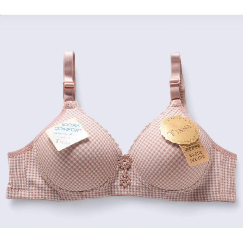 Bra B108 Bra tanpa kawat Cup C ukuran 36.38.40.42