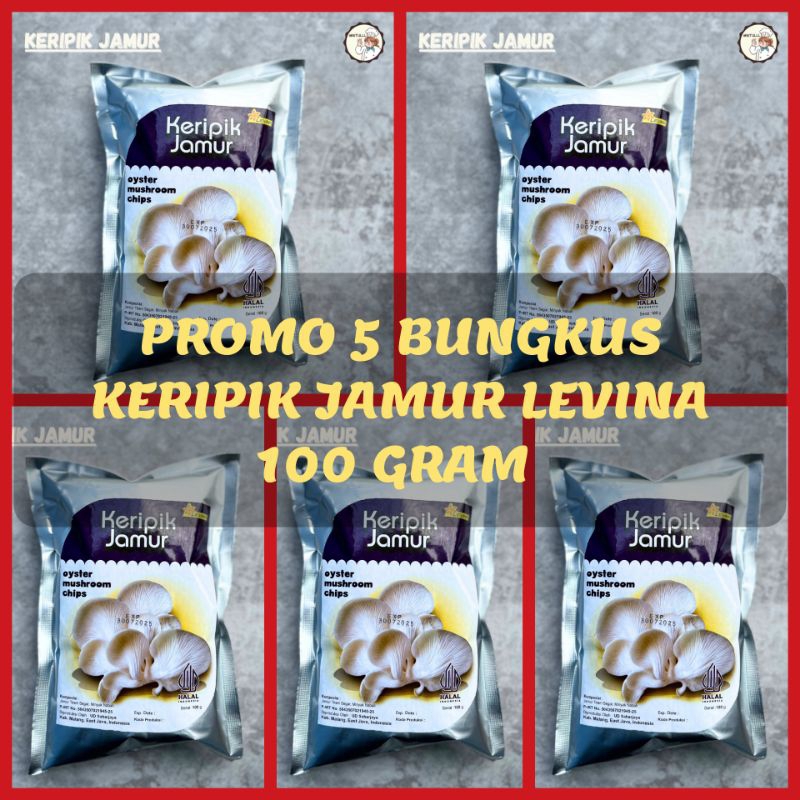 

[PROMO] 5 BUNGKUS CAMILAN KERIPIK BUAH OVEN JAMUR FRUITS CHIPS LEVINA 100 GRAM OLEH-OLEH BATU MALANG